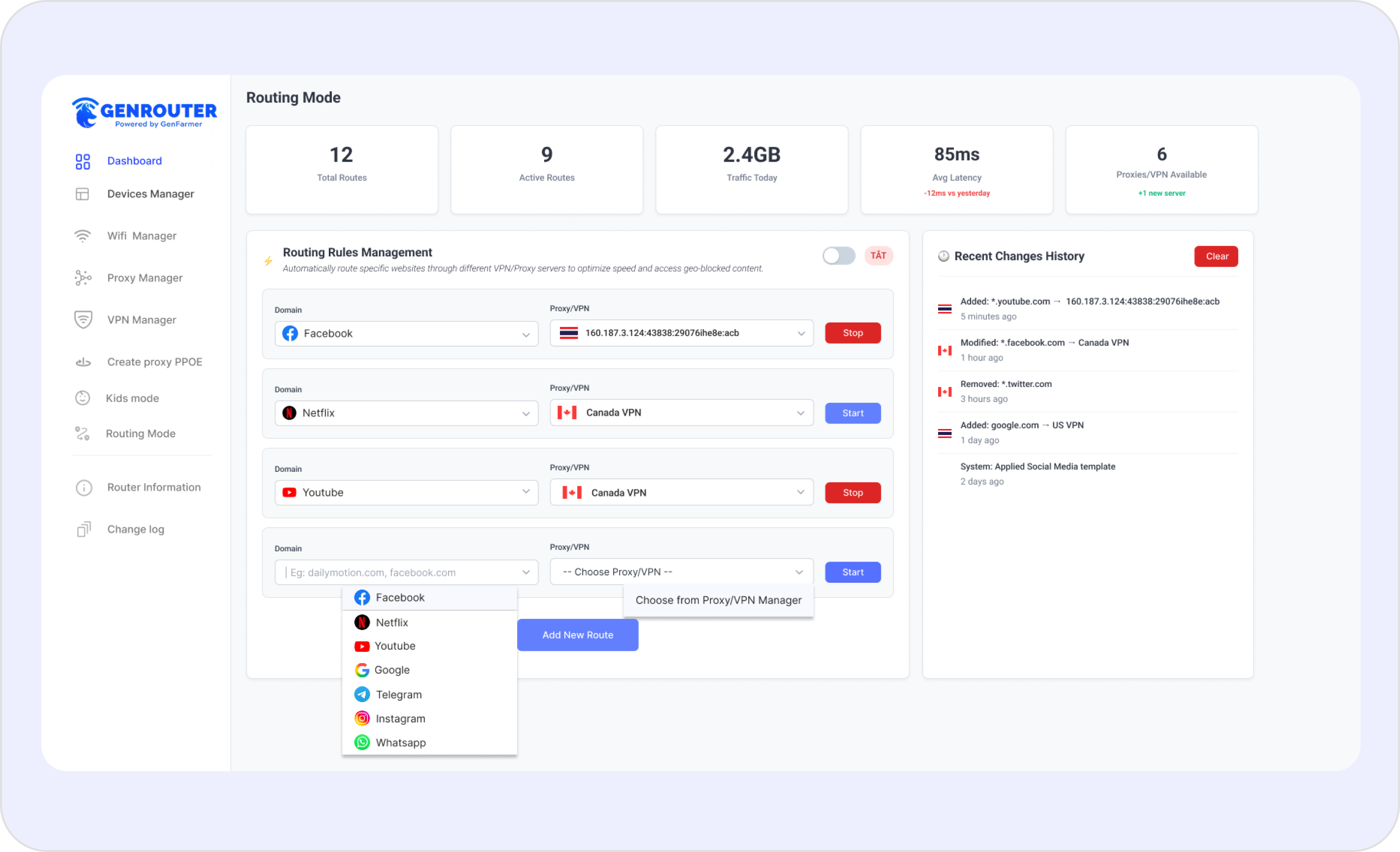 GenRouter Dashboard 3