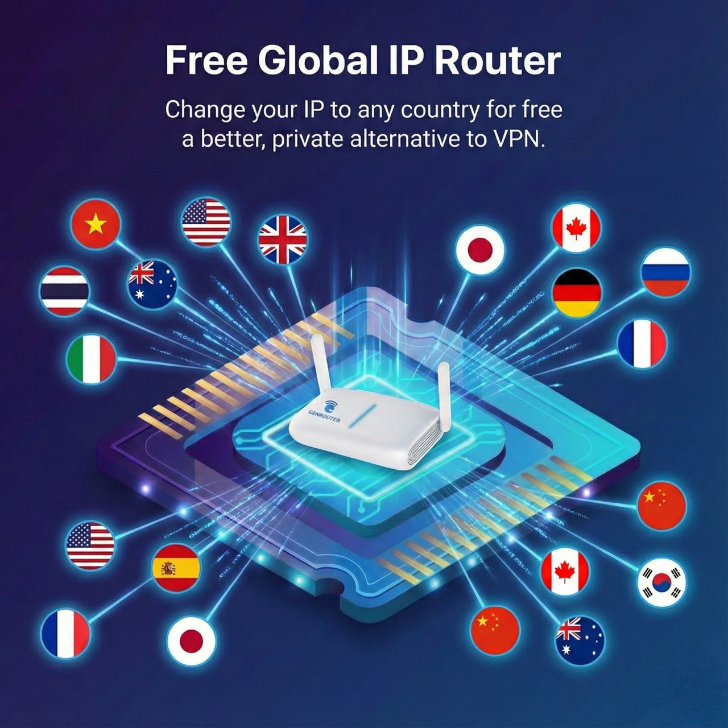 Free blobal ip router