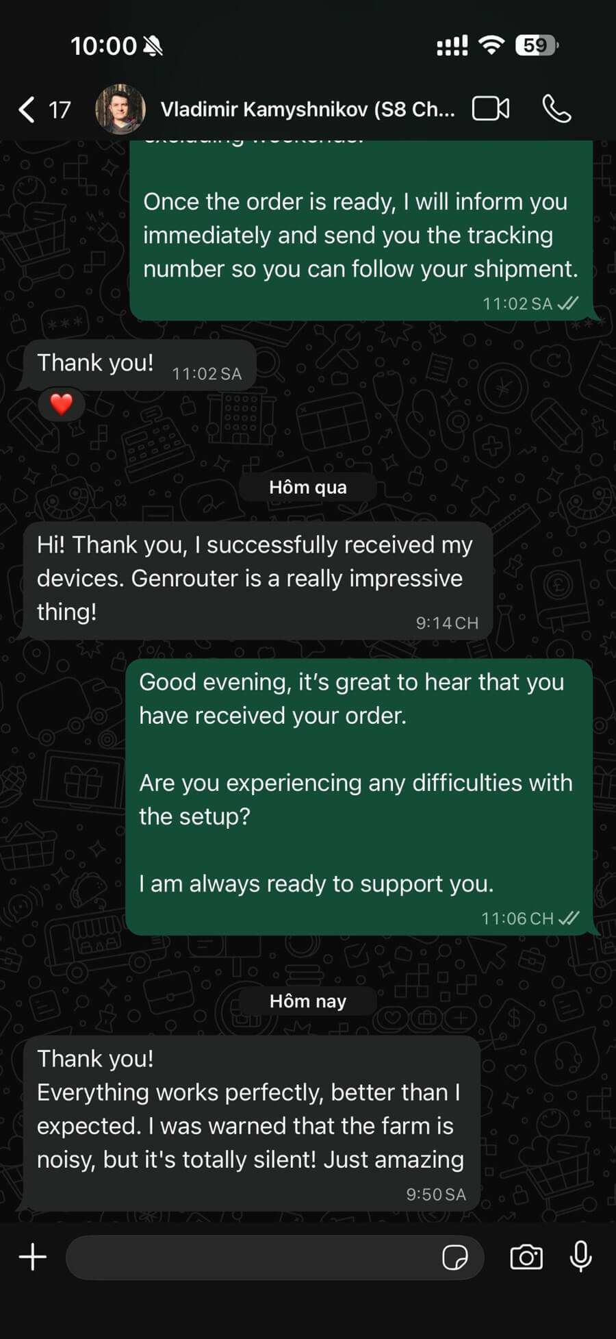 Customer feedback 1