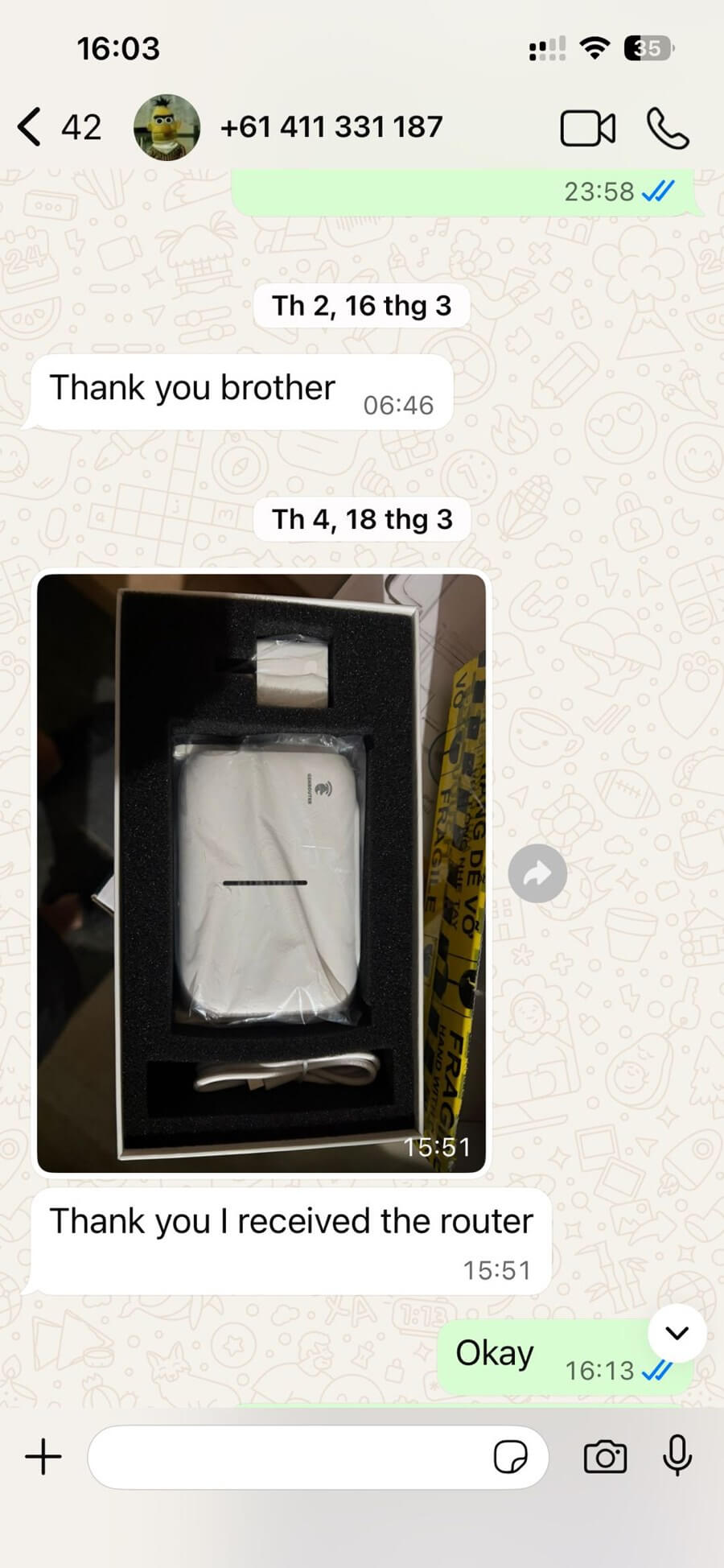 Customer feedback 2
