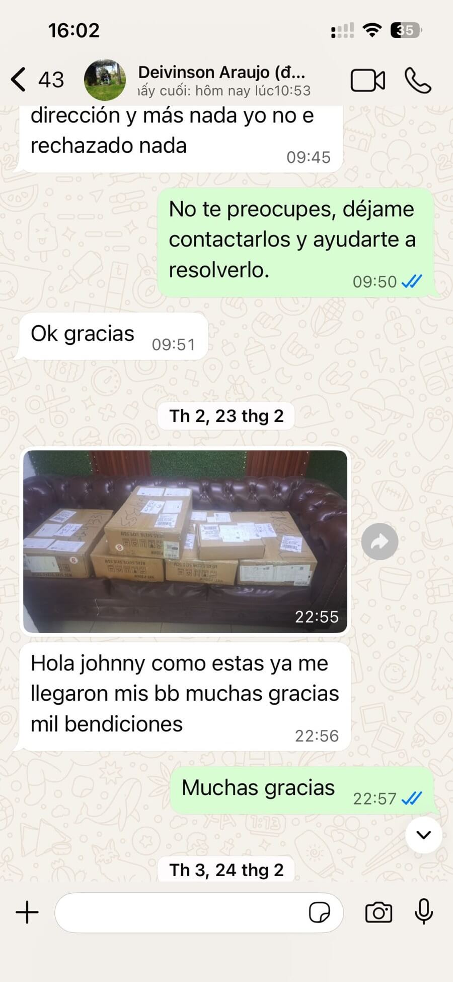 Customer feedback 3