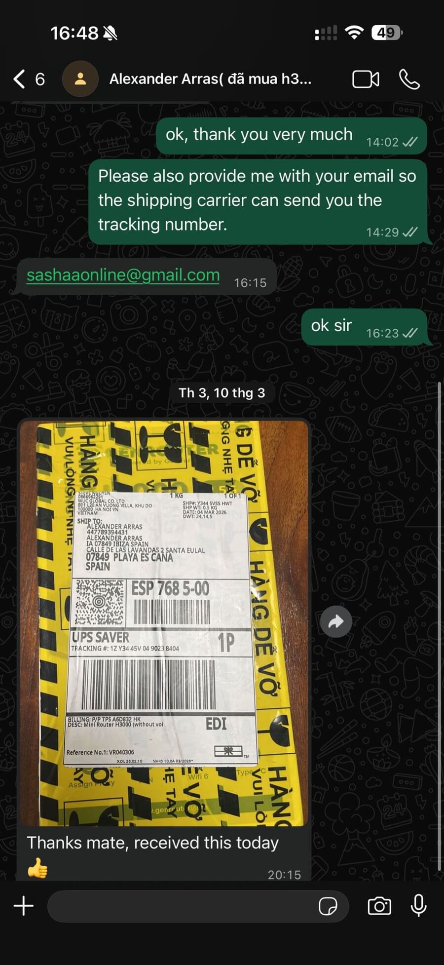Customer feedback 5