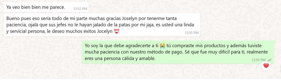 Customer feedback 6