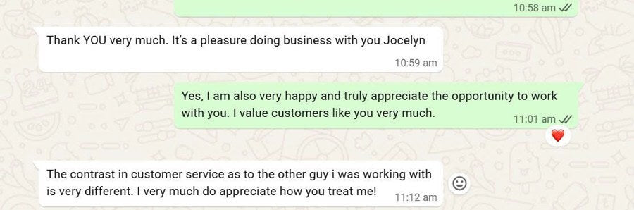 Customer feedback 13