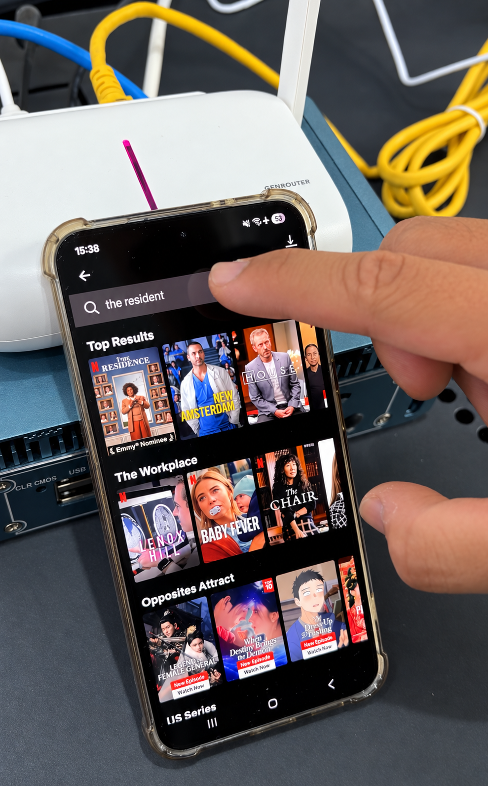 GenRouter H3000 routing a phone streaming over WiFi