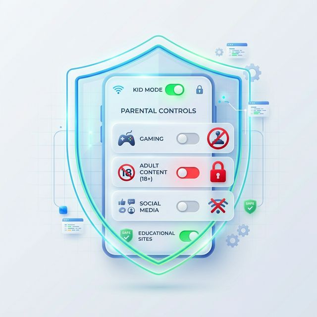 Parental Controls UI dashboard